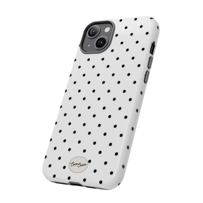 White Polka Dot iPhone Case