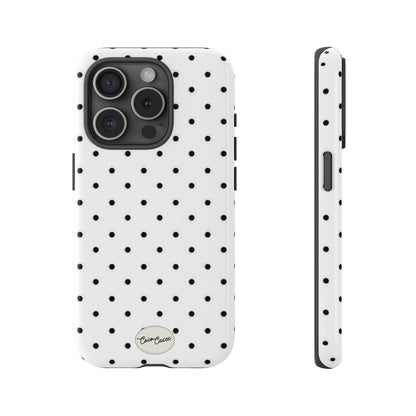 White Polka Dot iPhone Case