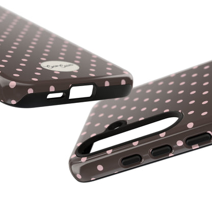 Brown Polka Dot Samsung Case