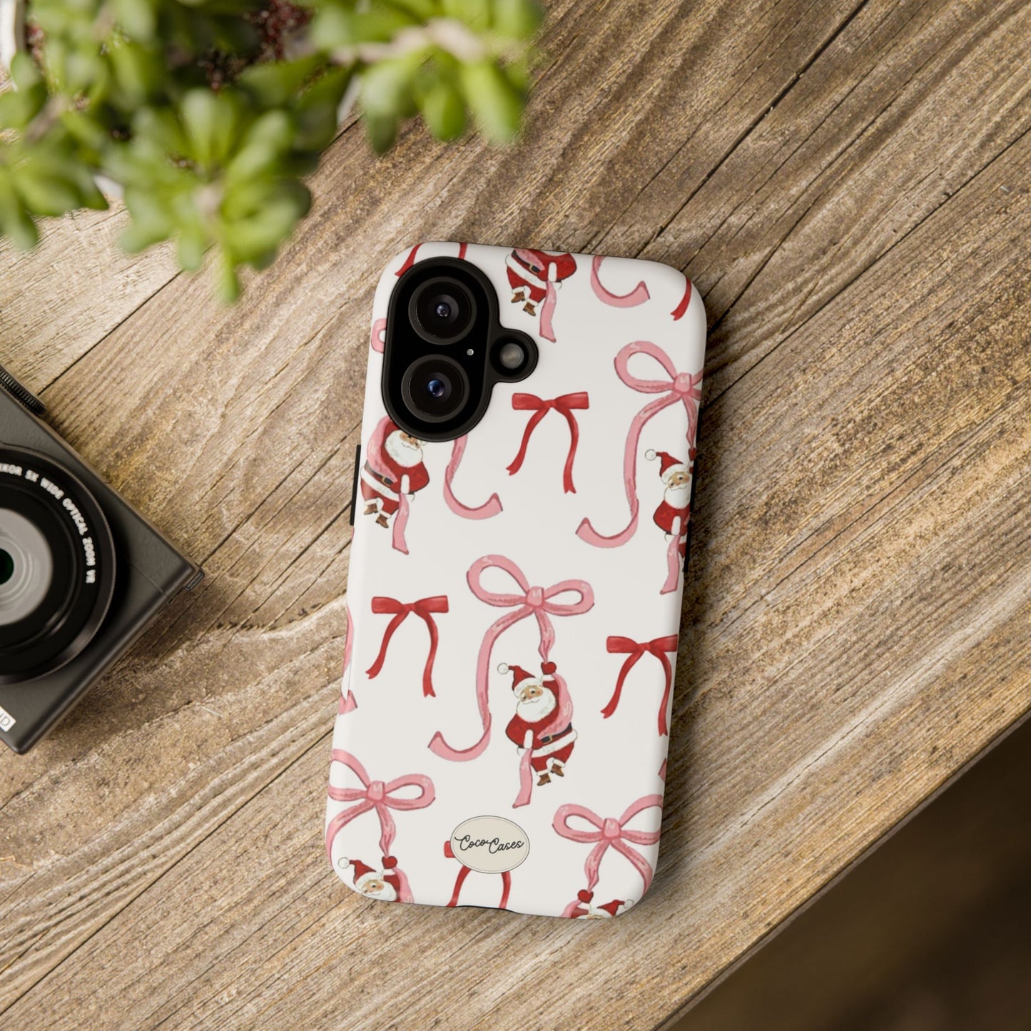 Santa’s Bow Ride iPhone Case