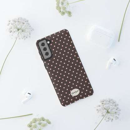 Brown Polka Dot Samsung Case