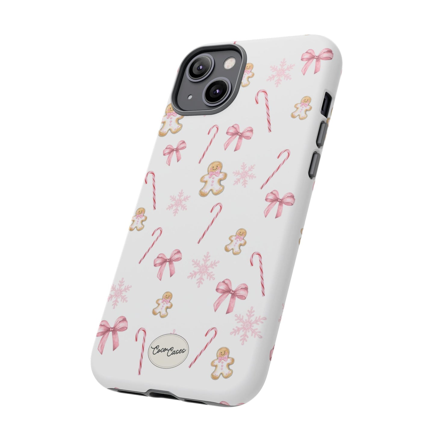 Pink Christmas iPhone Case
