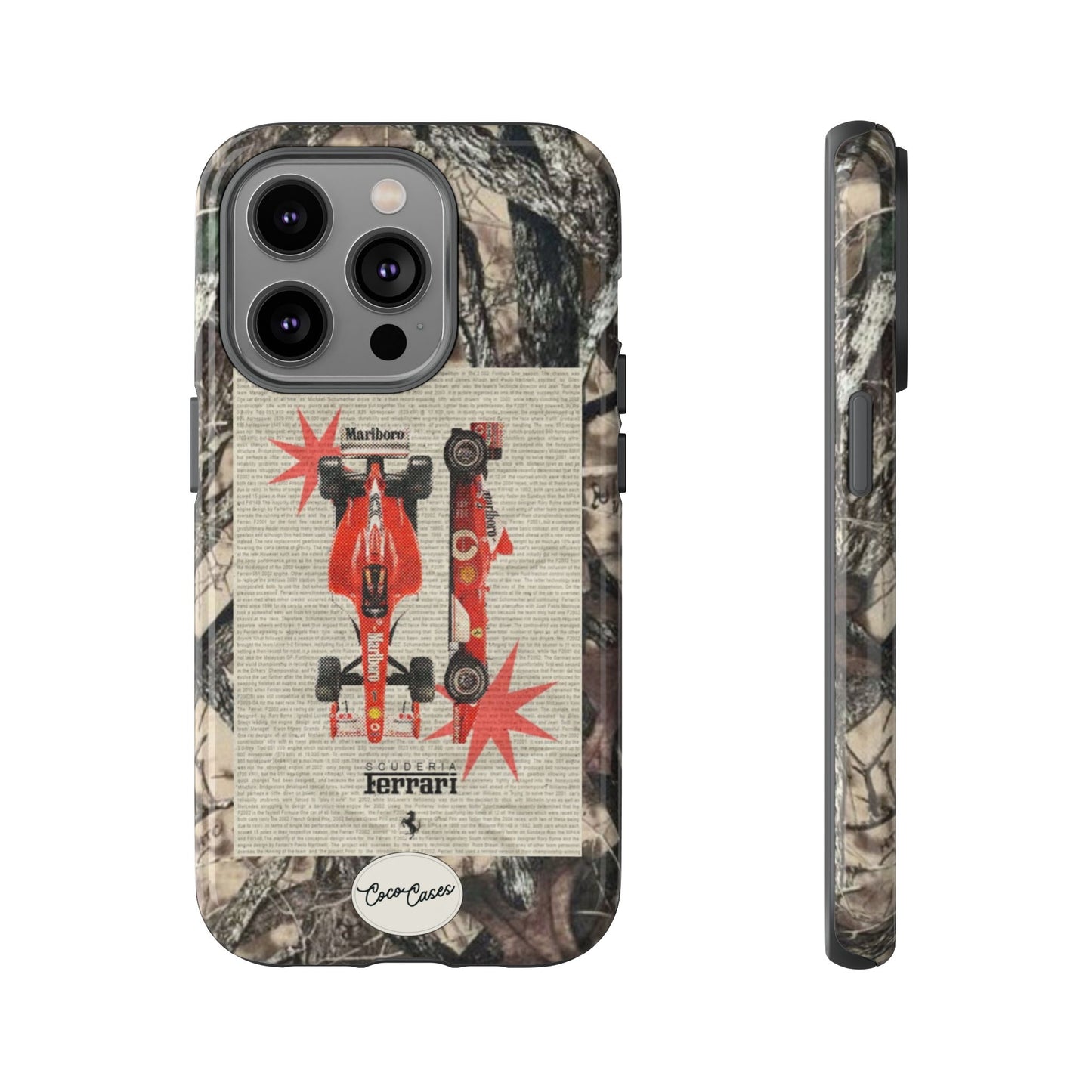 Camouflage Ferrari iPhone Case