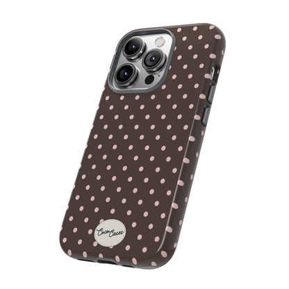 Brown Polka Dot iPhone Case