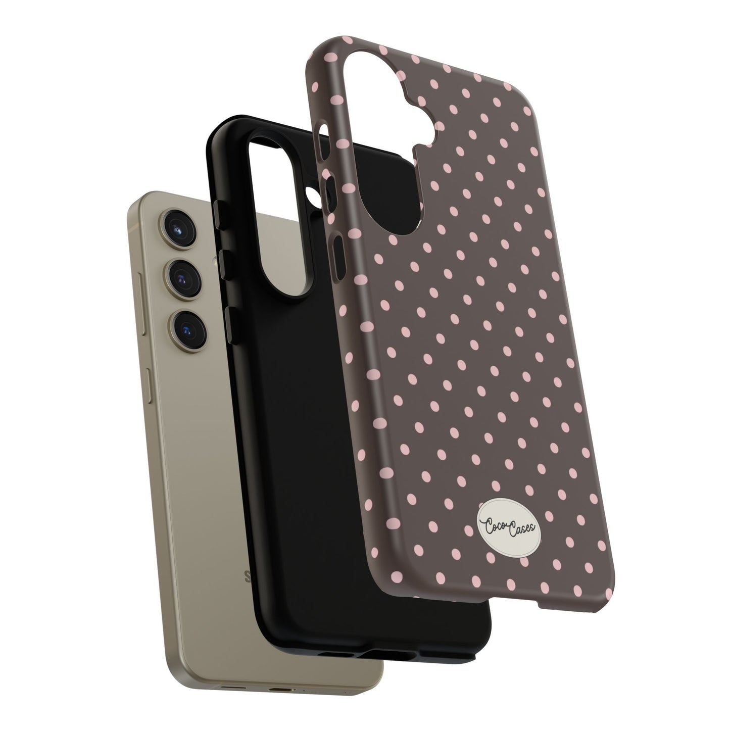 Brown Polka Dot Samsung Case