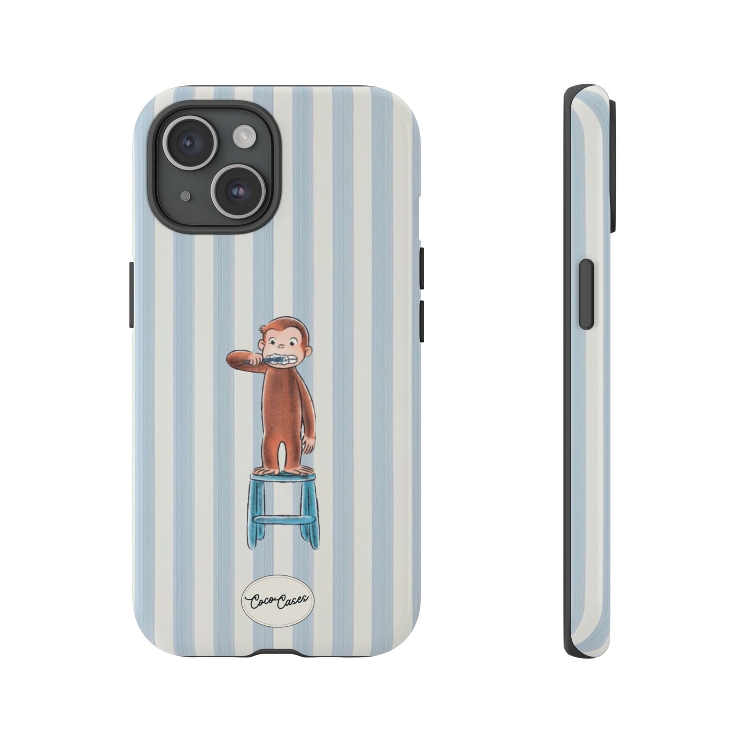 Striped Monkey iPhone Case