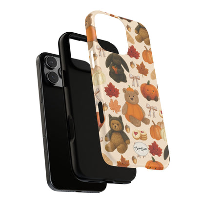 Autumn Teddies iPhone Case