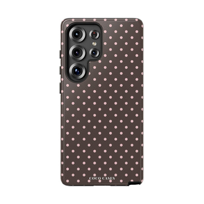 Brown Polka Dot Samsung Case