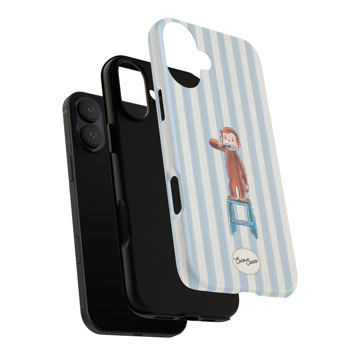Striped Monkey iPhone Case