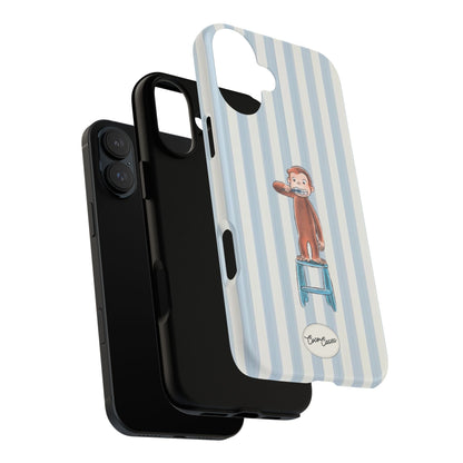 Striped Monkey iPhone Case