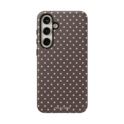 Brown Polka Dot Samsung Case