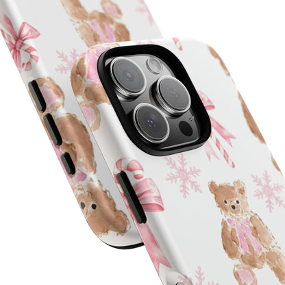 Blush Noel Bear iPhone Case