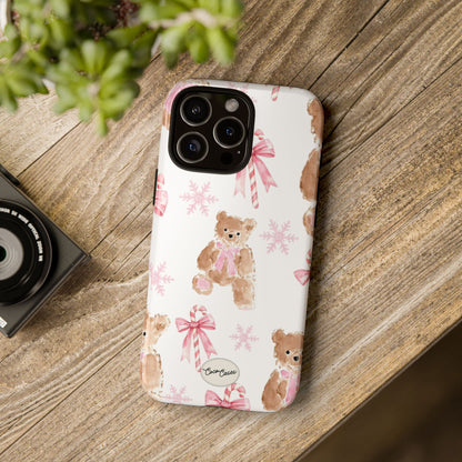 Blush Noel Bear iPhone Case
