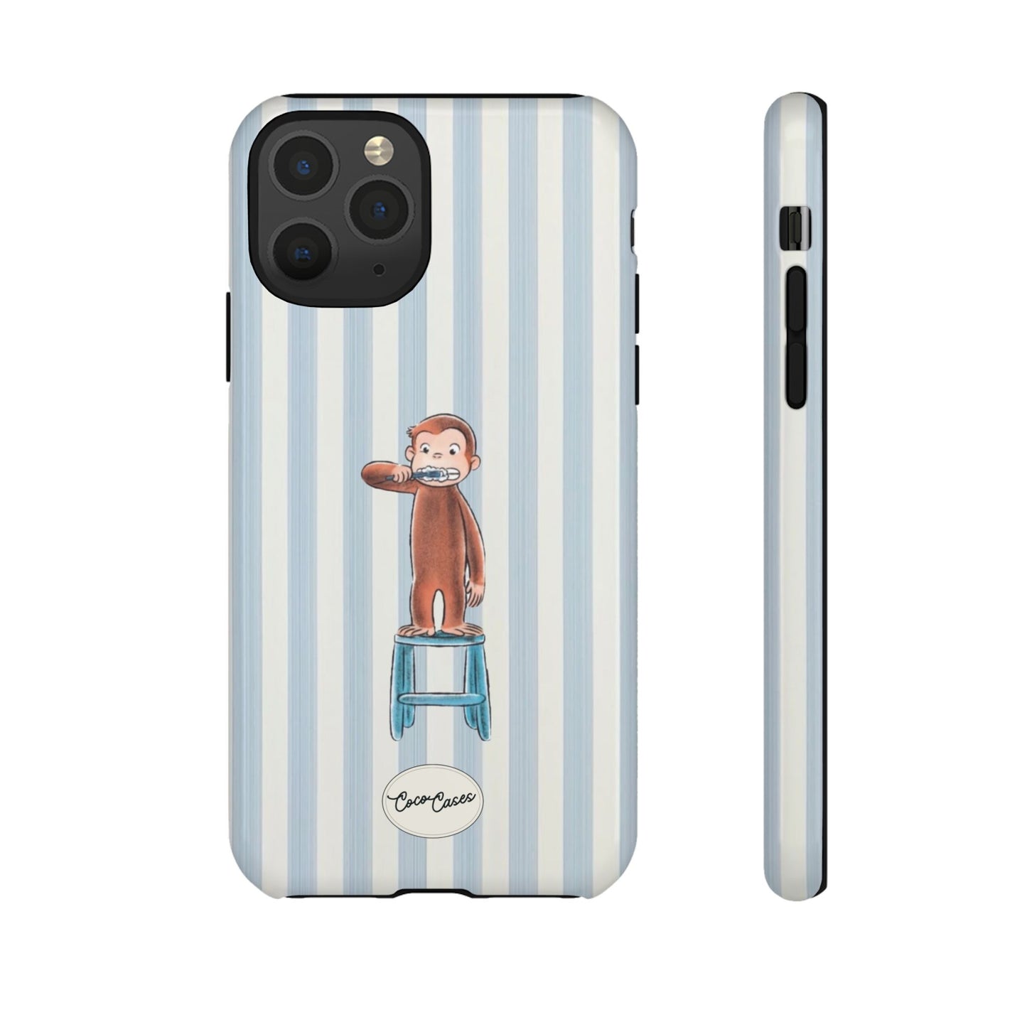 Striped Monkey iPhone Case