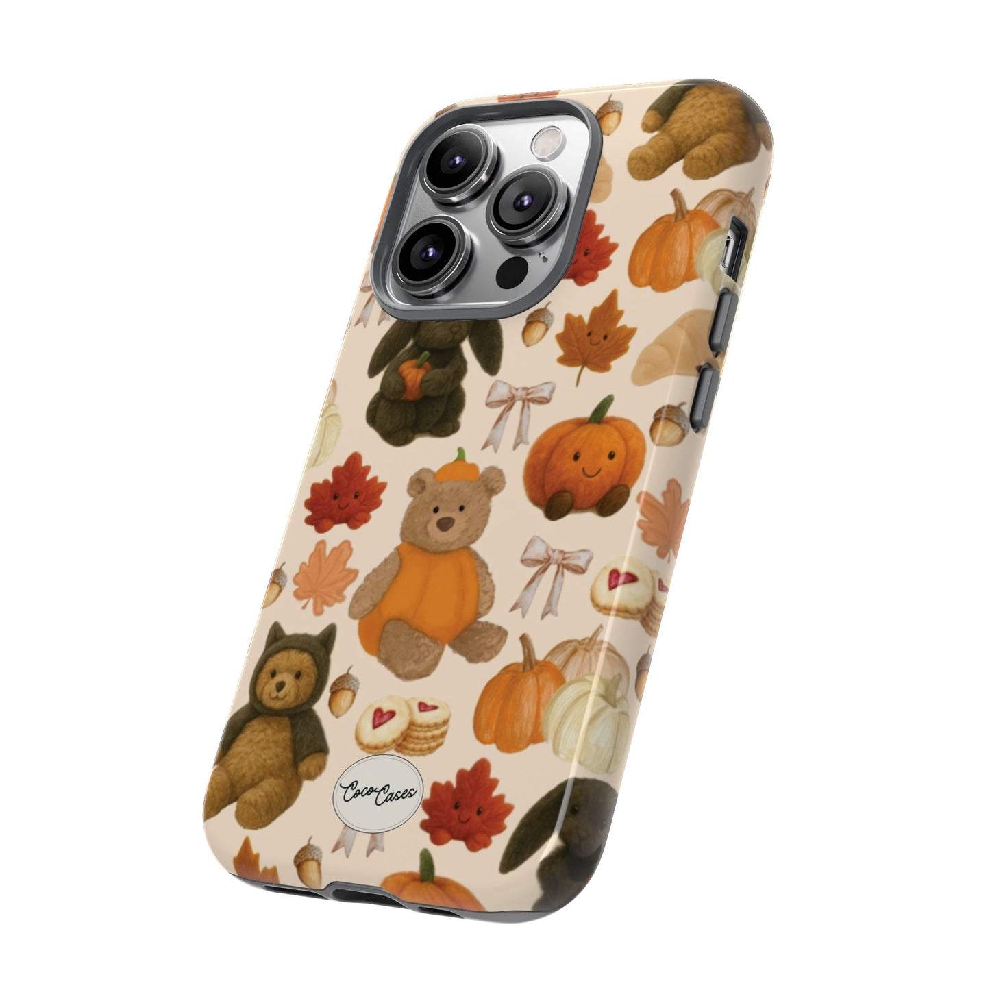 Autumn Teddies iPhone Case