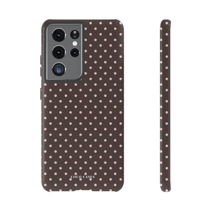 Brown Polka Dot Samsung Case