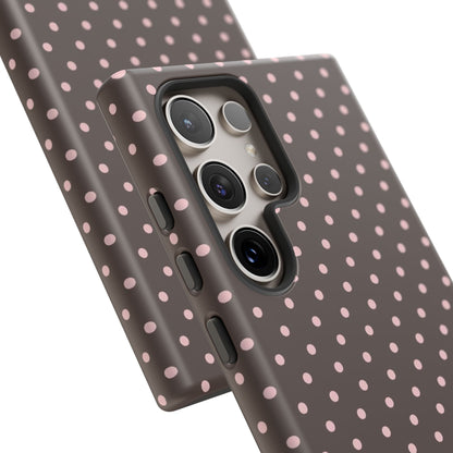 Brown Polka Dot Samsung Case
