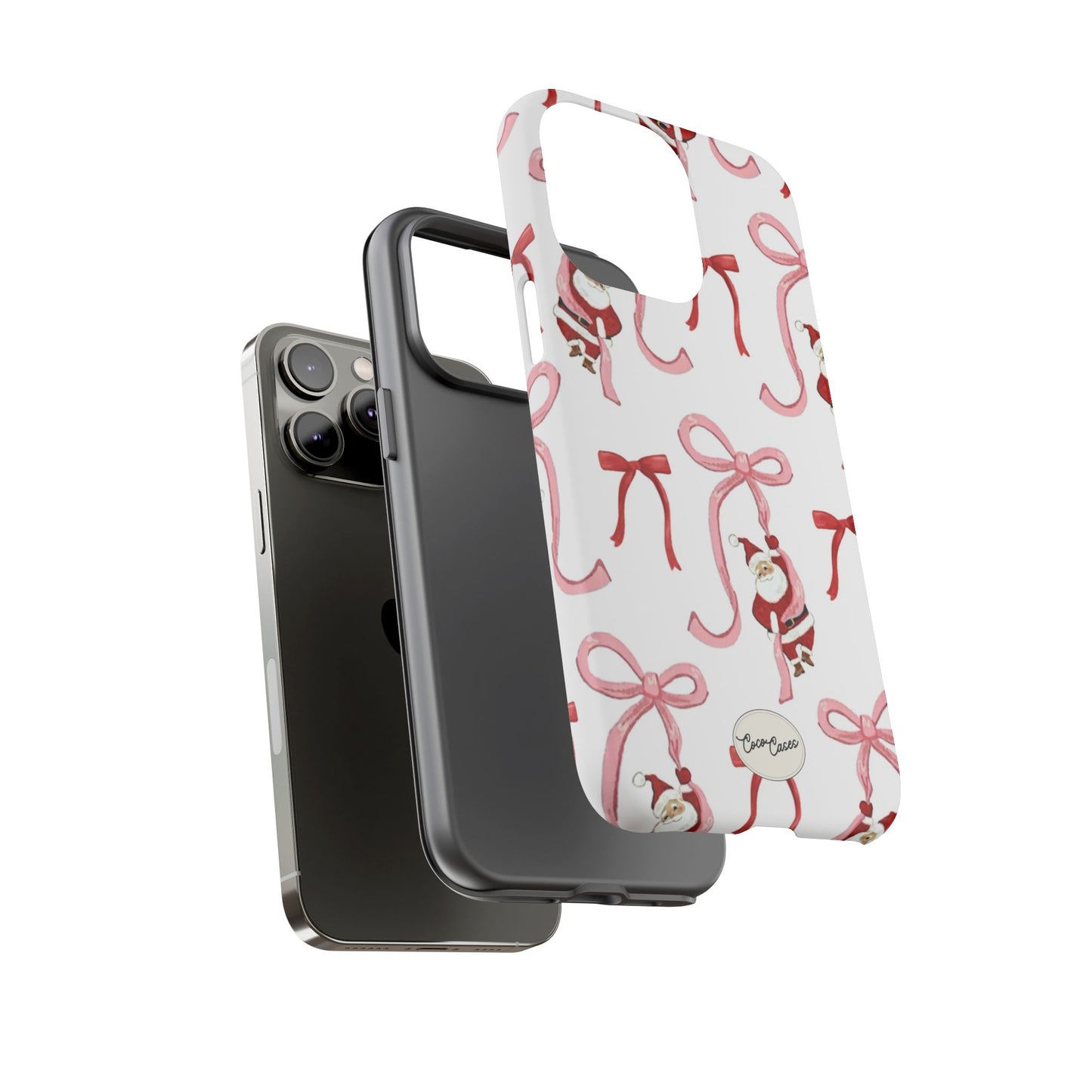 Santa’s Bow Ride iPhone Case