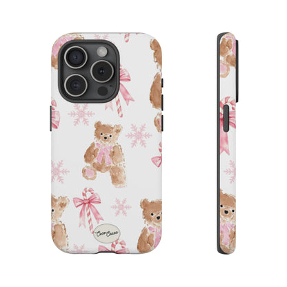Blush Noel Bear iPhone Case
