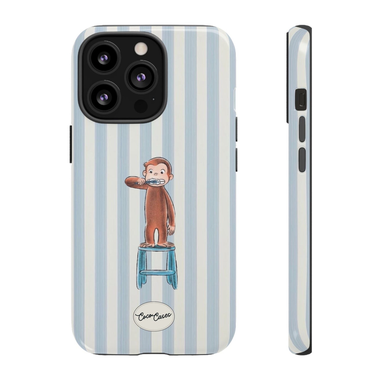 Striped Monkey iPhone Case