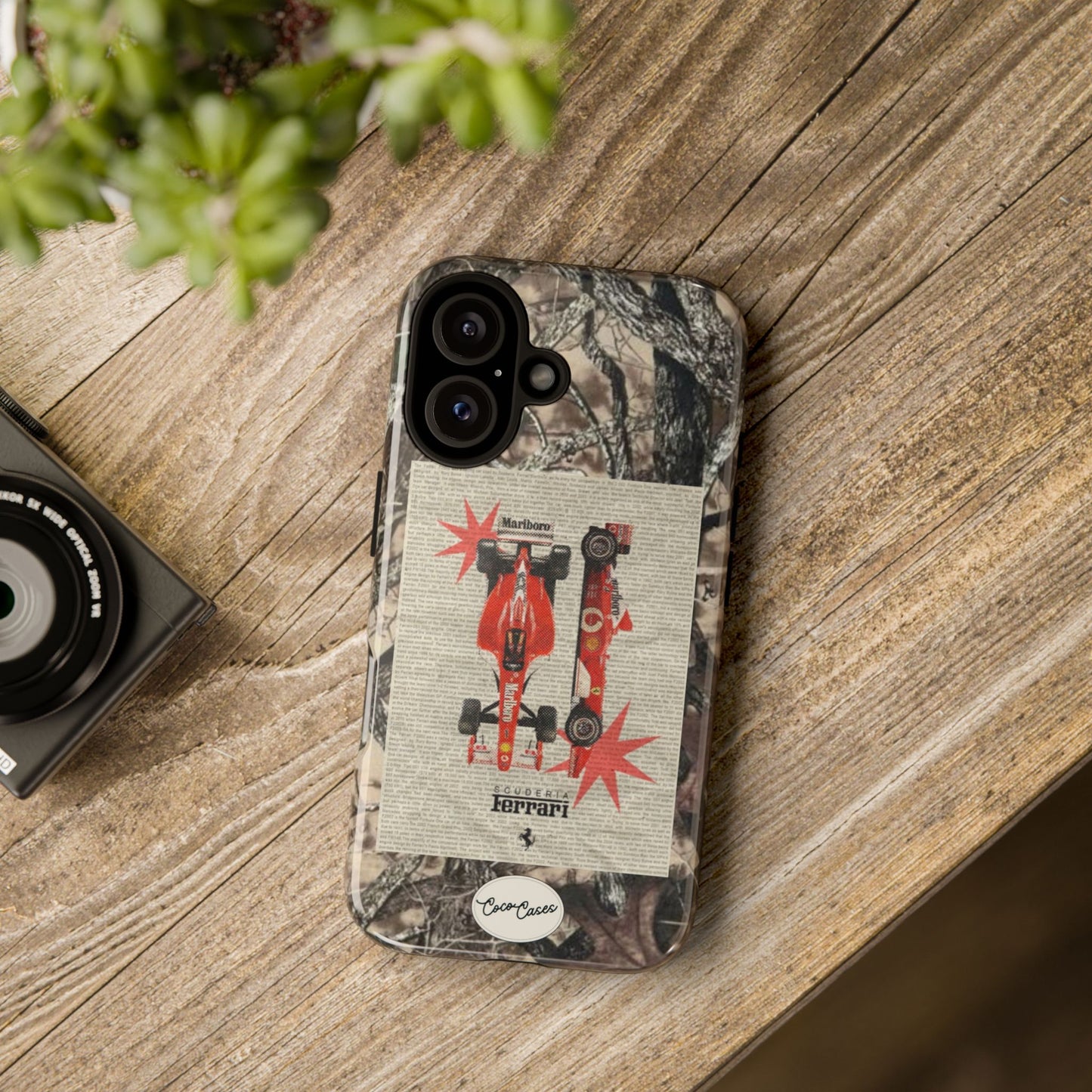Camouflage Ferrari iPhone Case