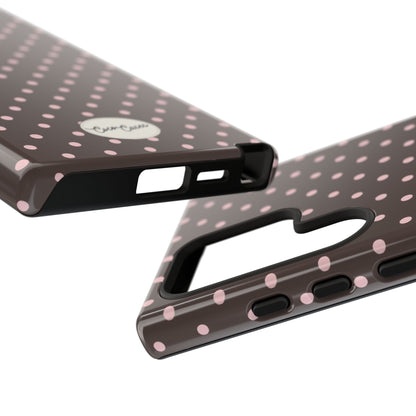 Brown Polka Dot Samsung Case