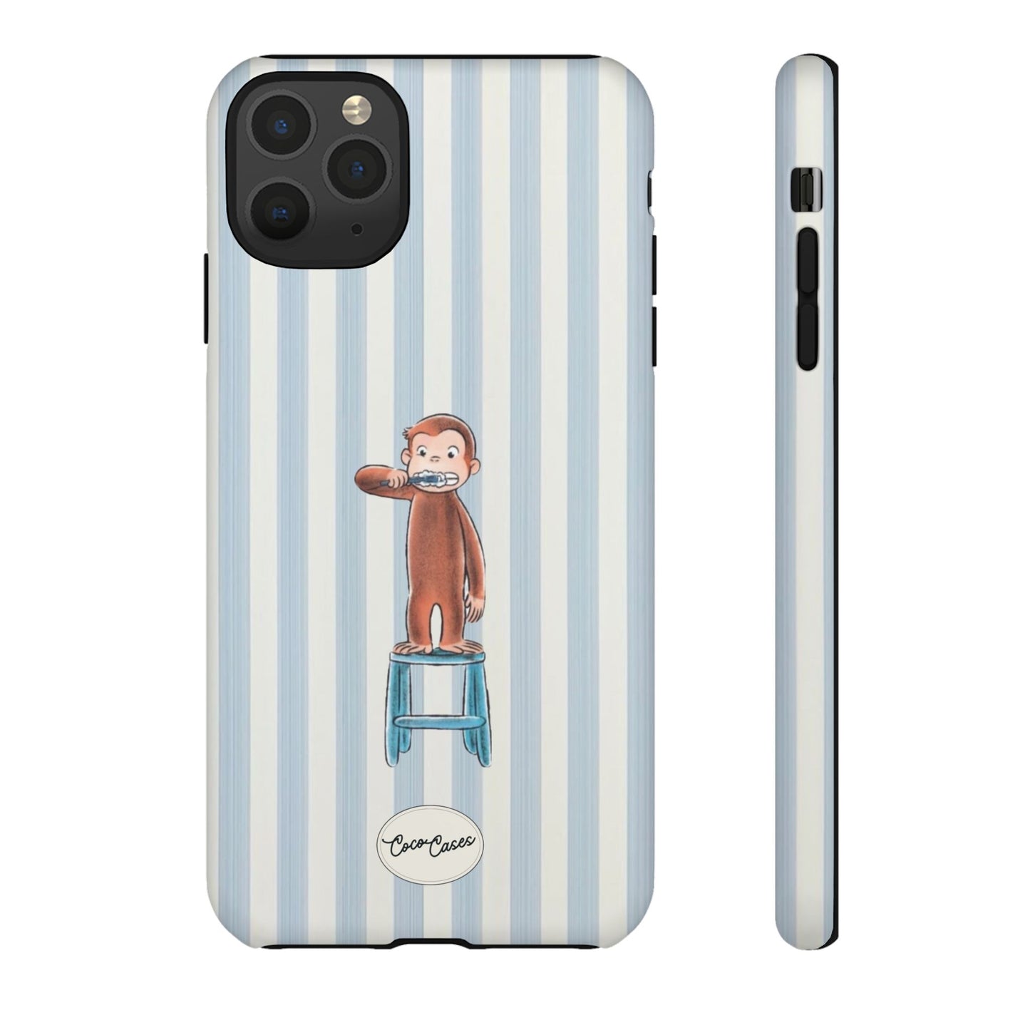 Striped Monkey iPhone Case