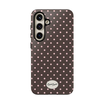 Brown Polka Dot Samsung Case
