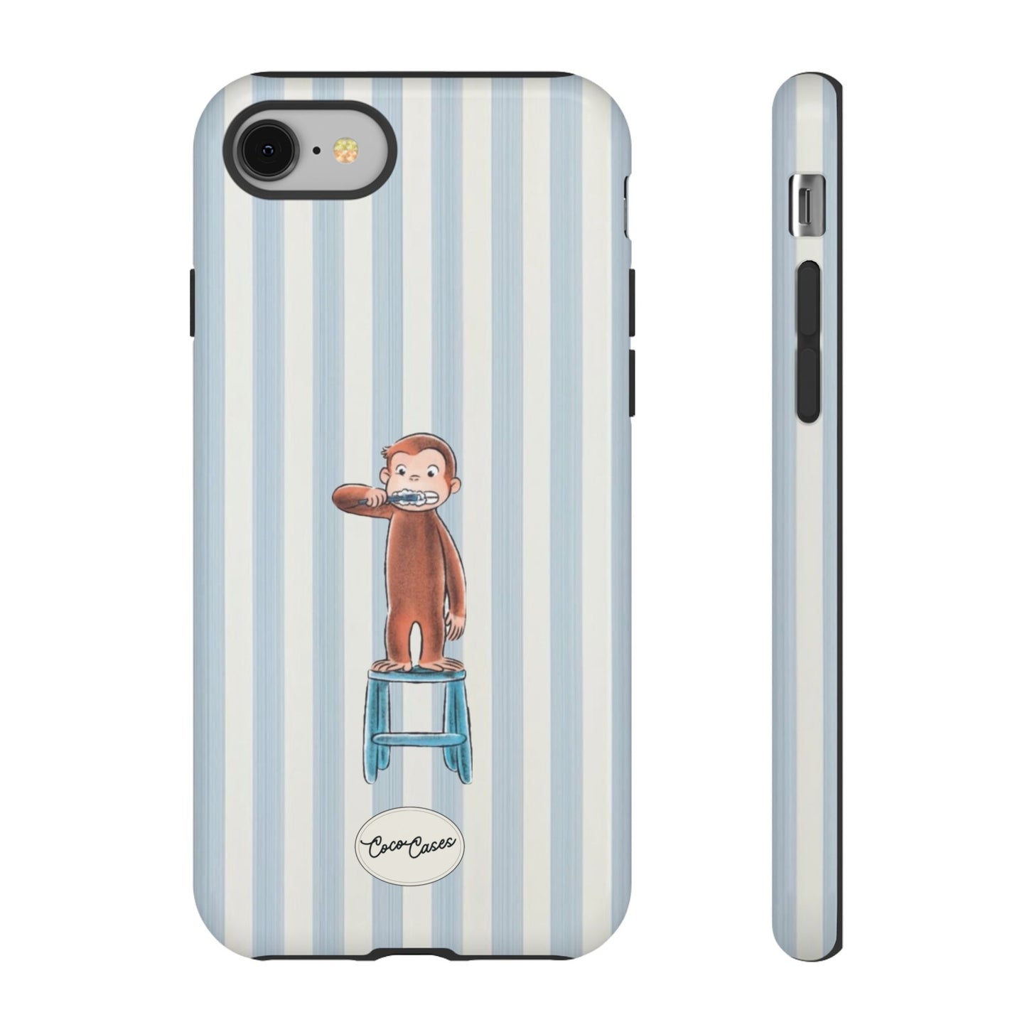 Striped Monkey iPhone Case