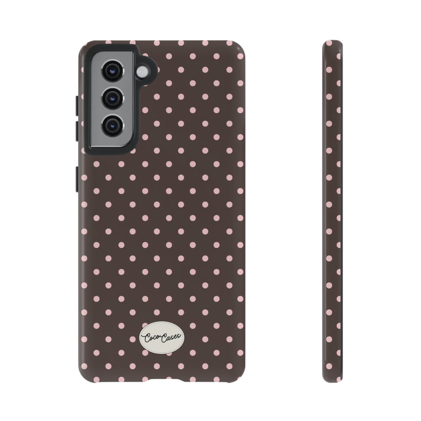 Brown Polka Dot Samsung Case