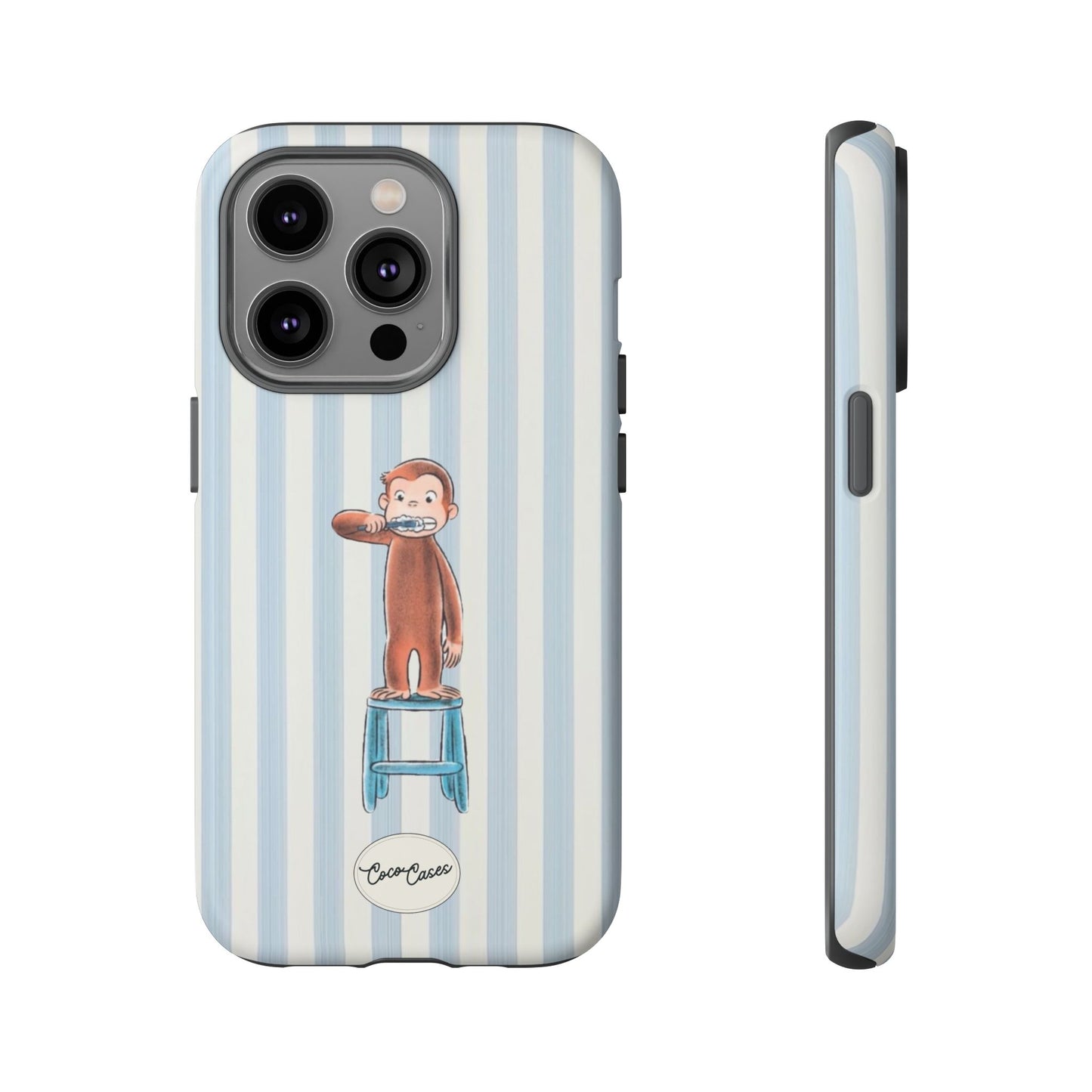 Striped Monkey iPhone Case