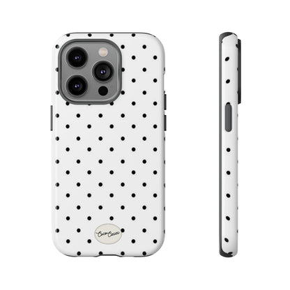 White Polka Dot iPhone Case
