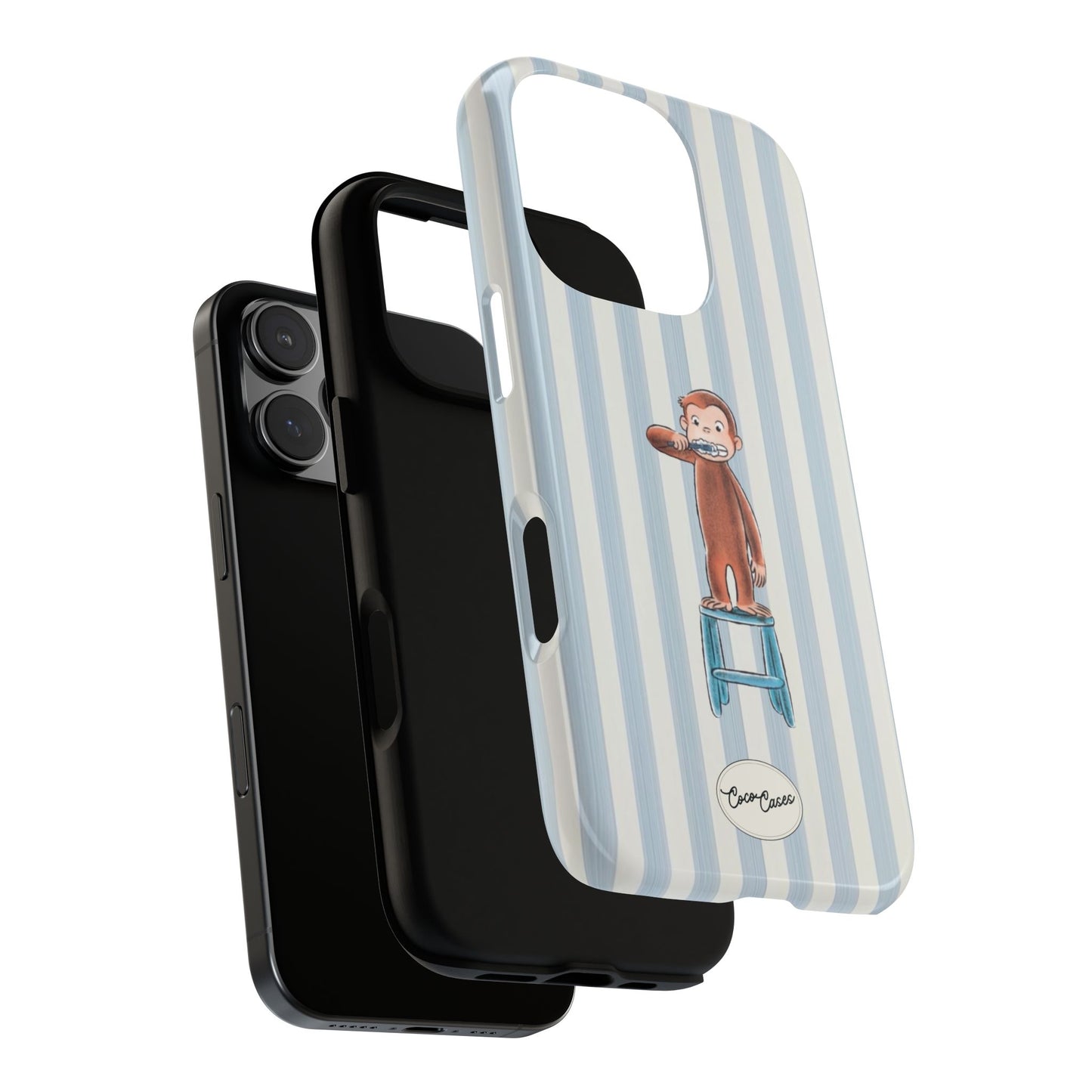 Striped Monkey iPhone Case