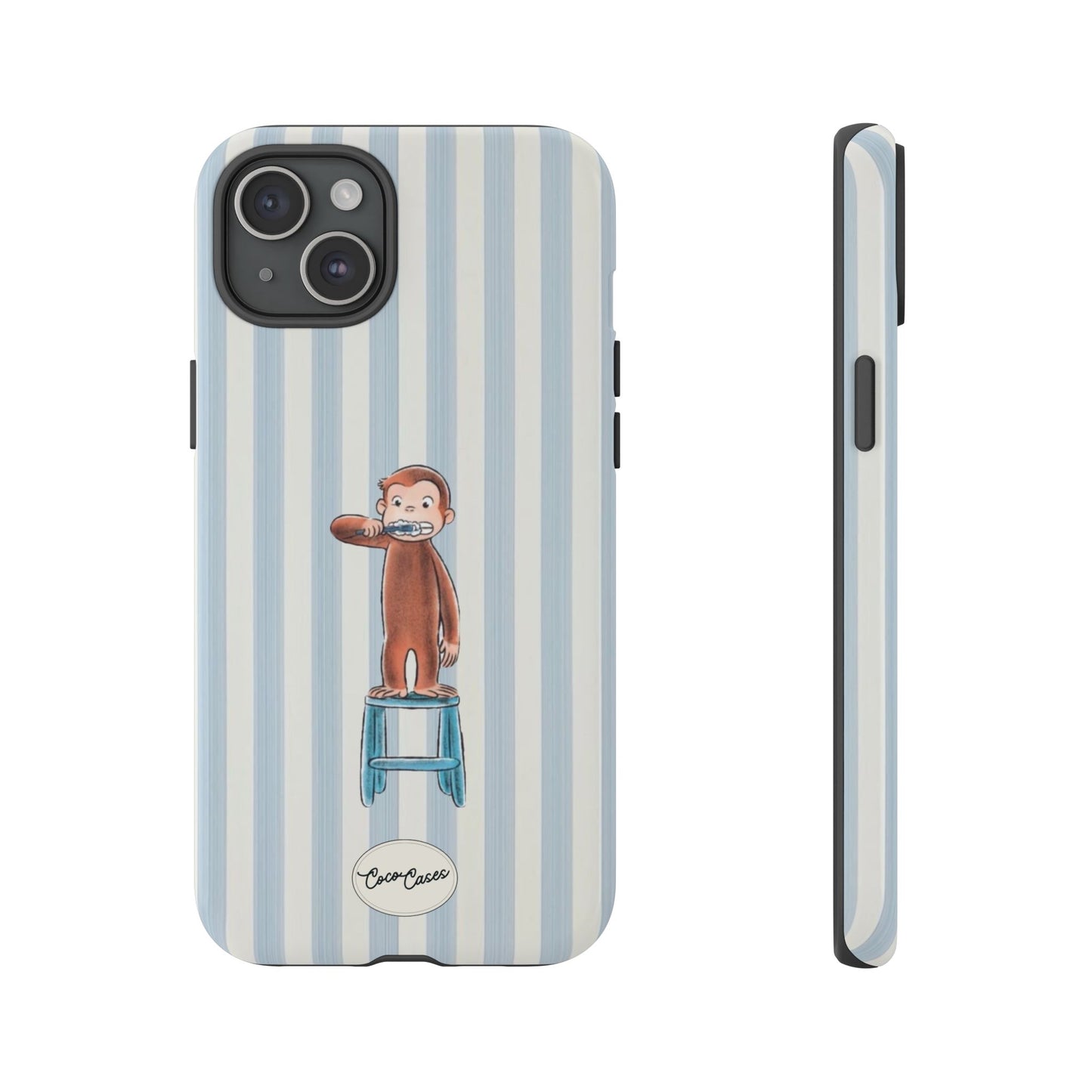 Striped Monkey iPhone Case