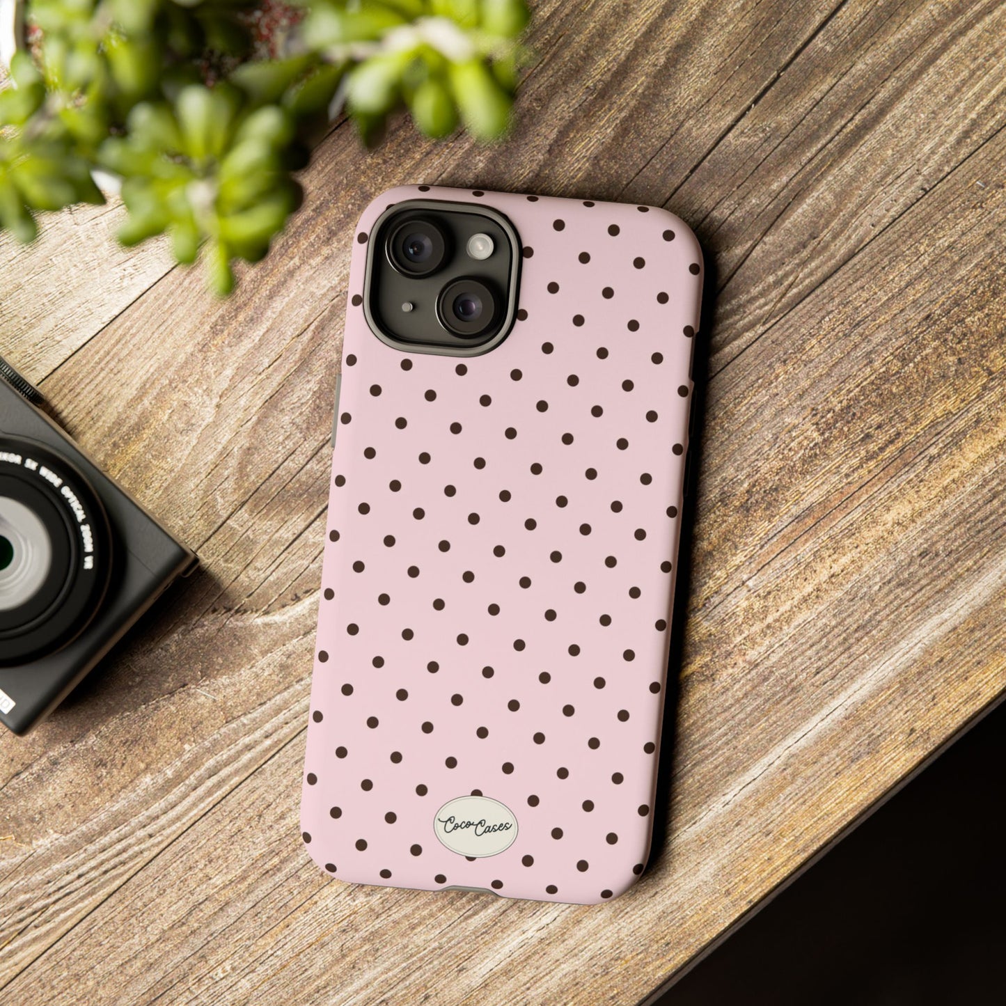 Pink Polka Dot iPhone Case