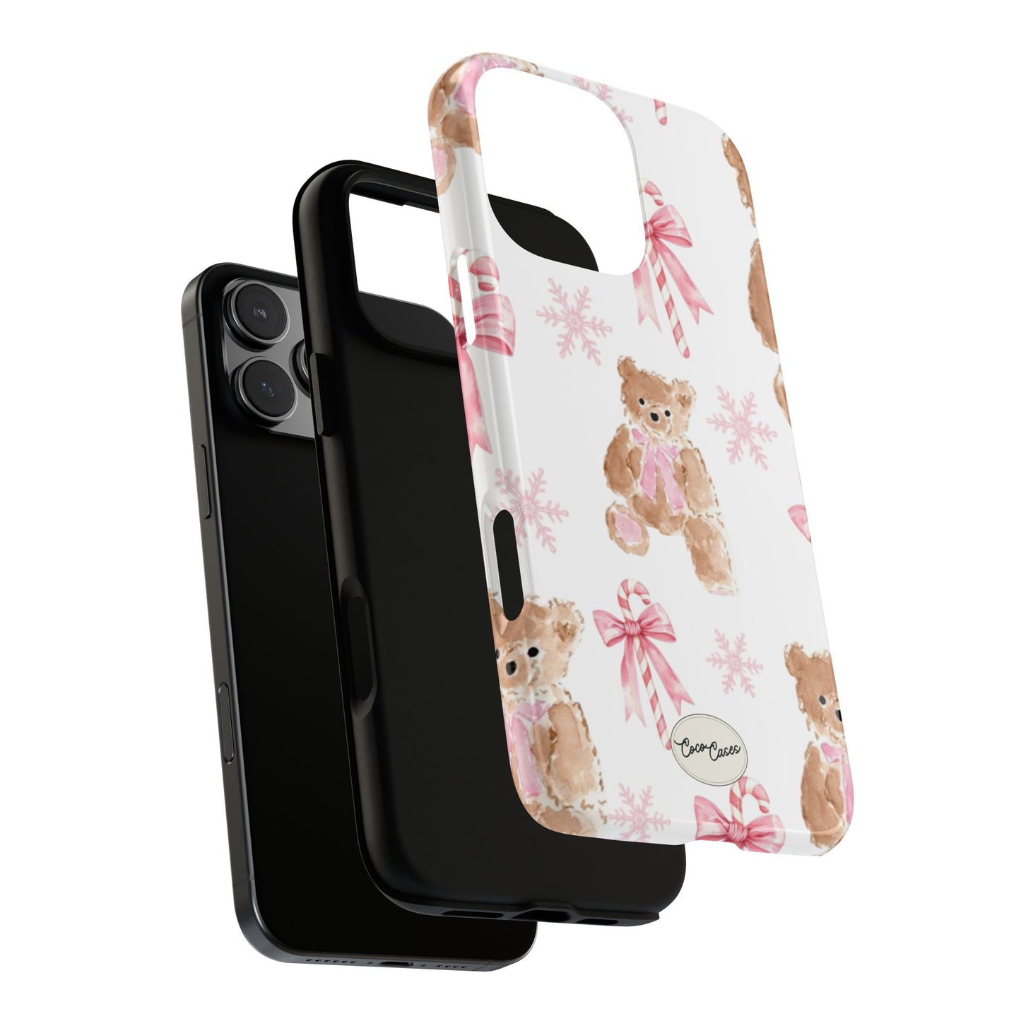Blush Noel Bear iPhone Case