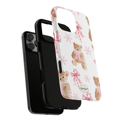 Blush Noel Bear iPhone Case