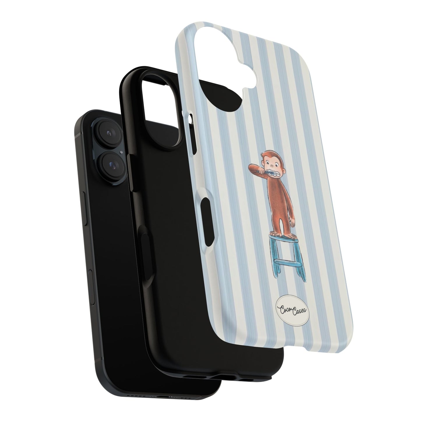Striped Monkey iPhone Case