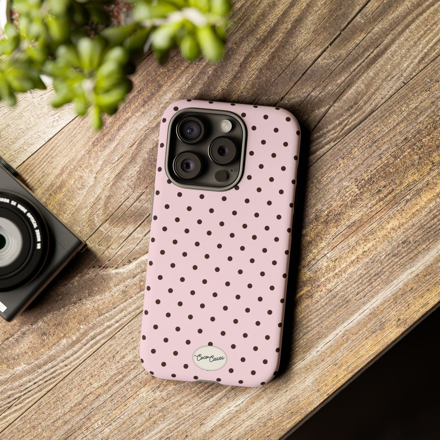 Pink Polka Dot iPhone Case
