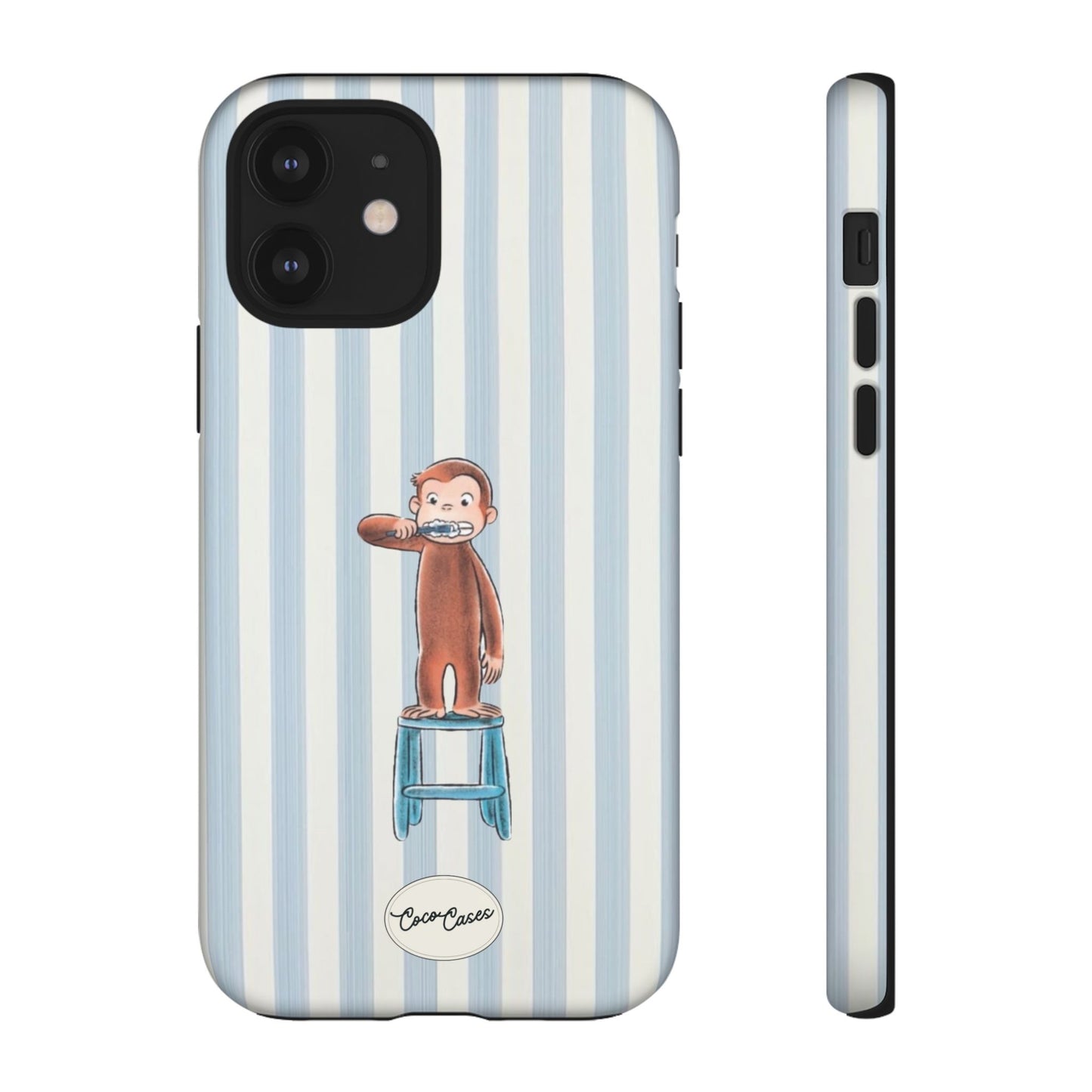 Striped Monkey iPhone Case
