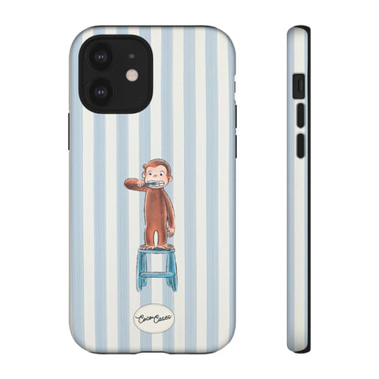 Striped Monkey iPhone Case