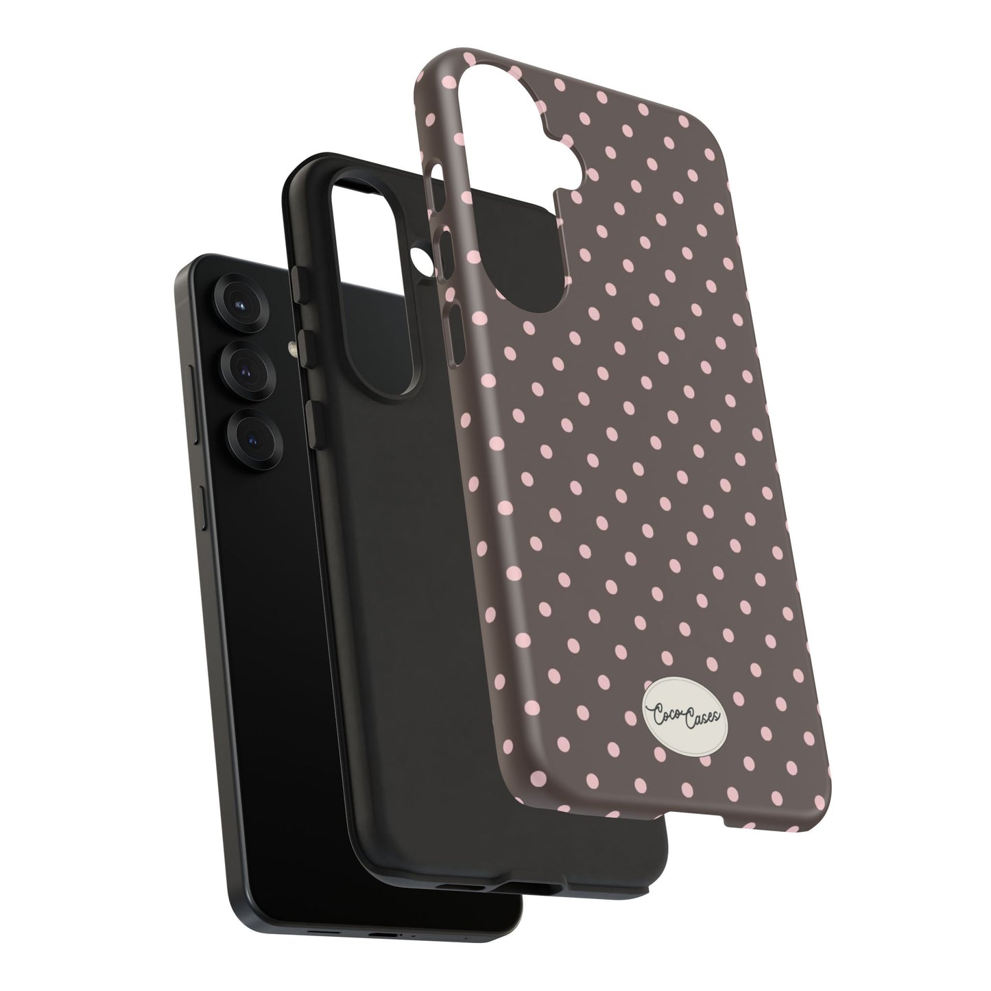 Brown Polka Dot Samsung Case