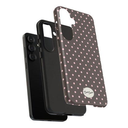 Brown Polka Dot Samsung Case