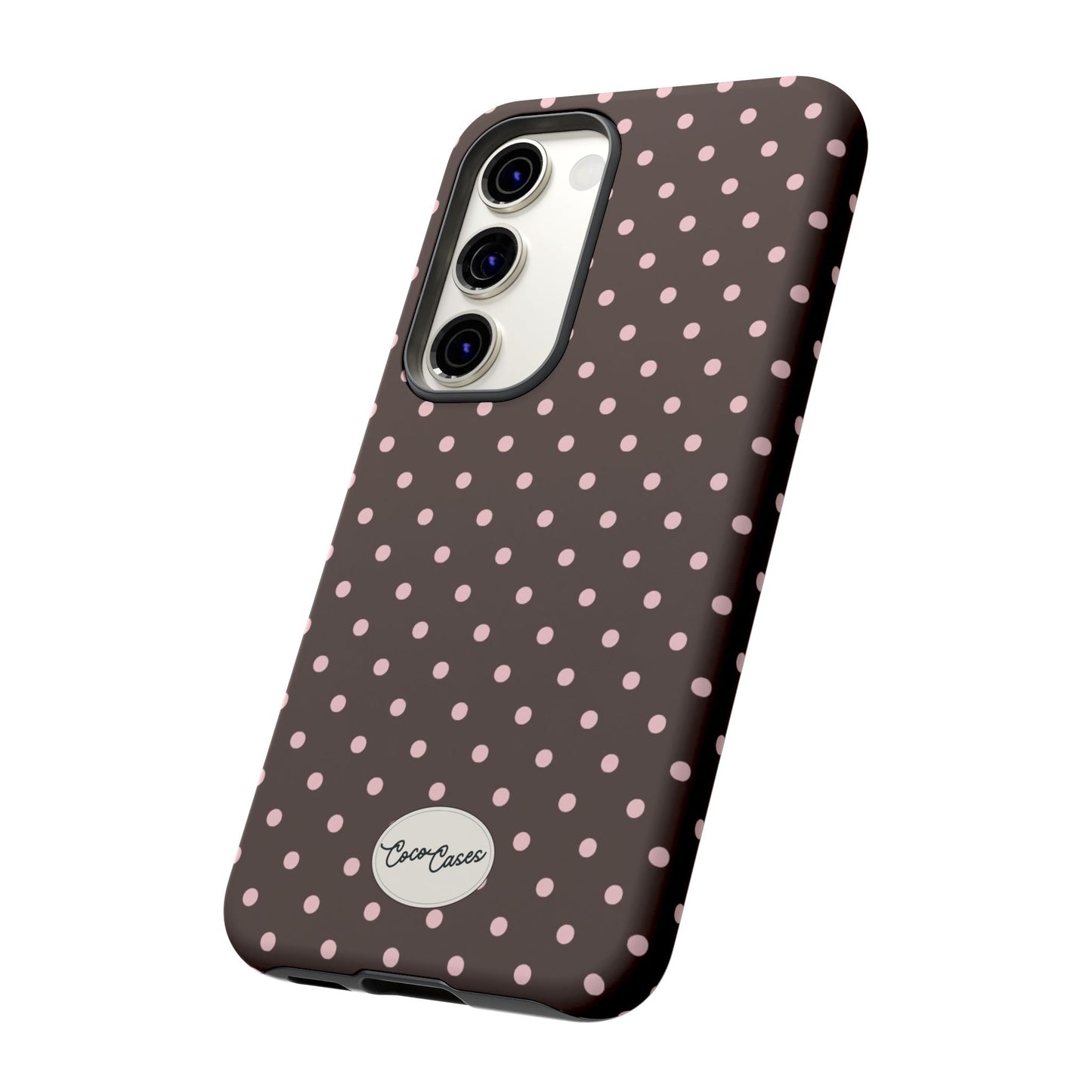 Brown Polka Dot Samsung Case