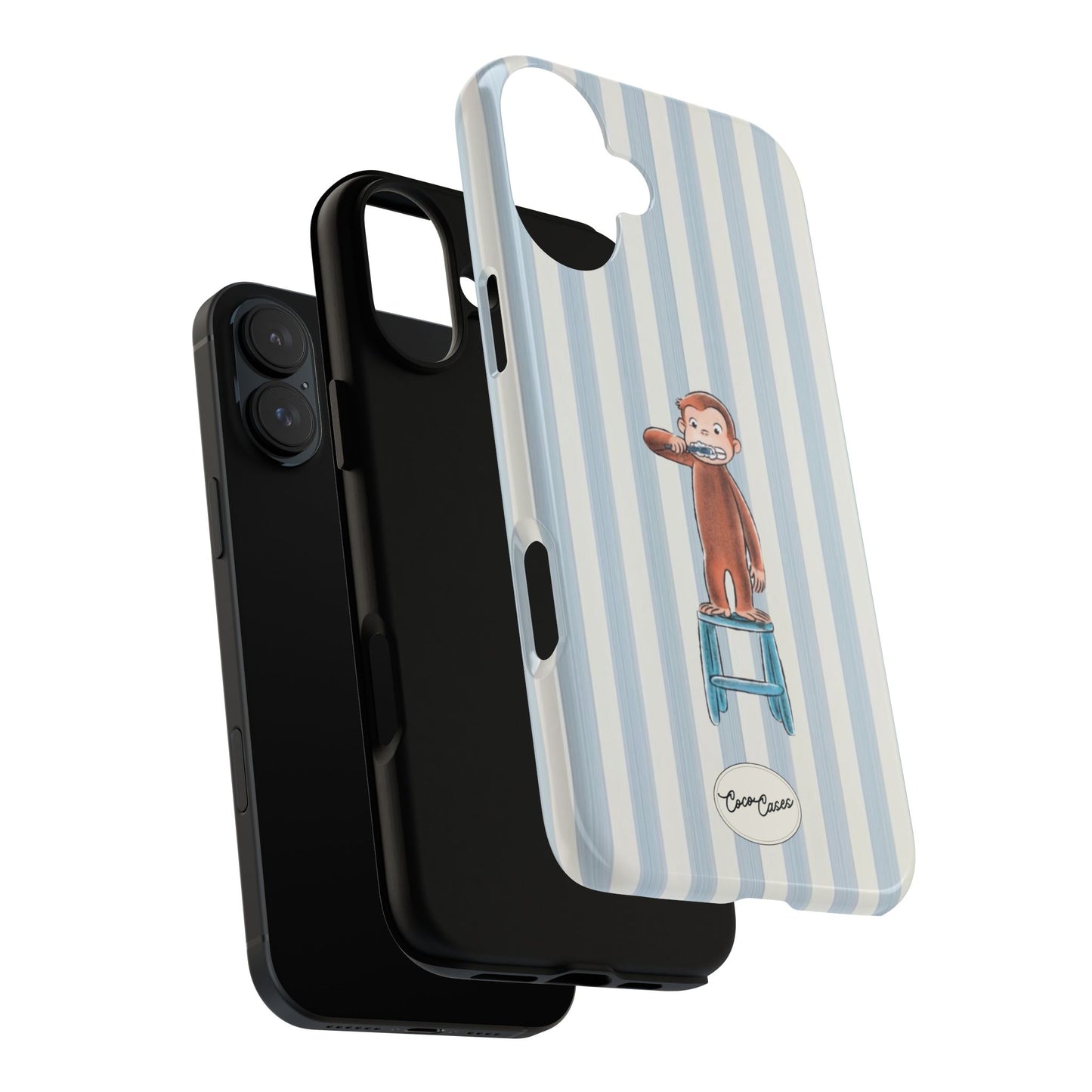 Striped Monkey iPhone Case