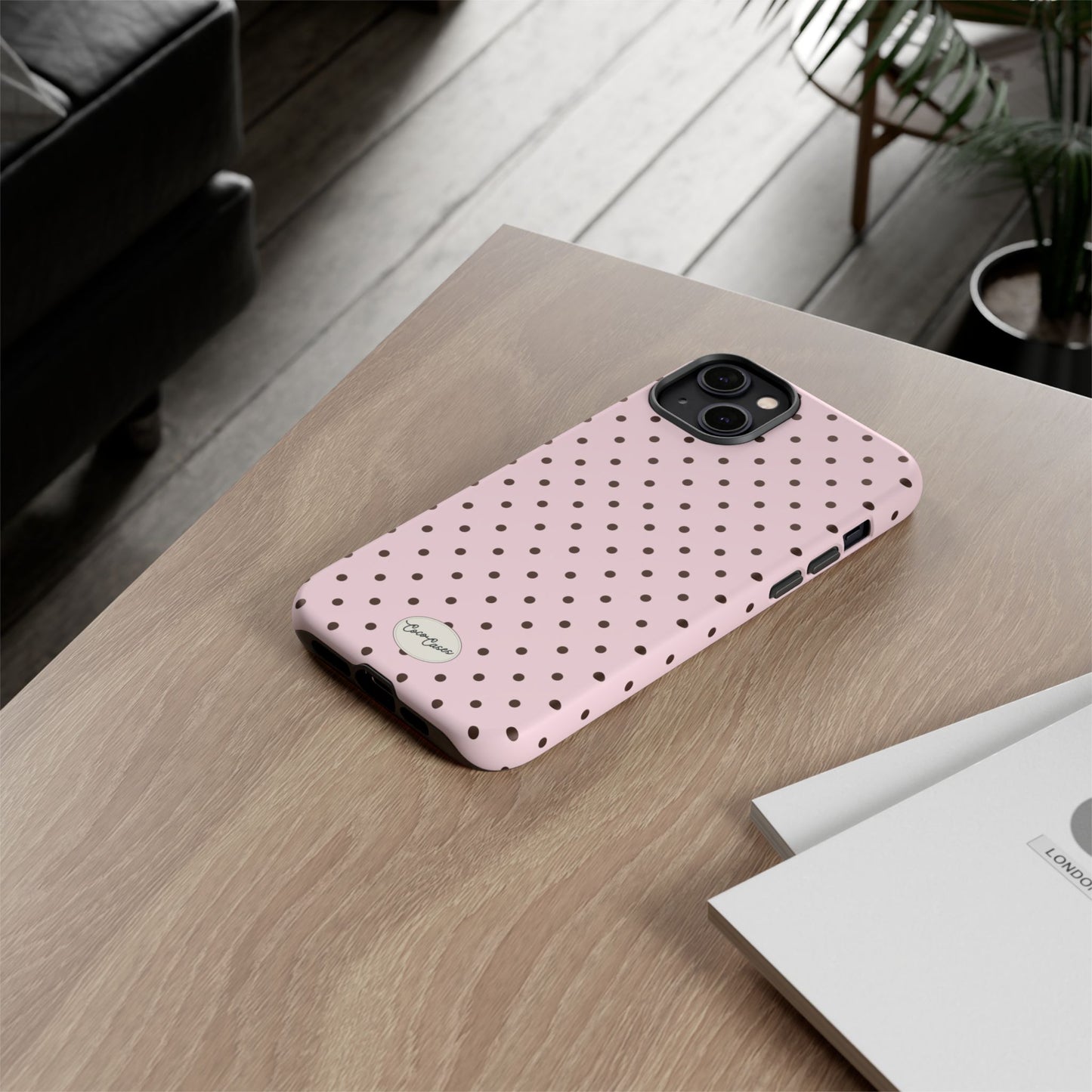 Pink Polka Dot iPhone Case