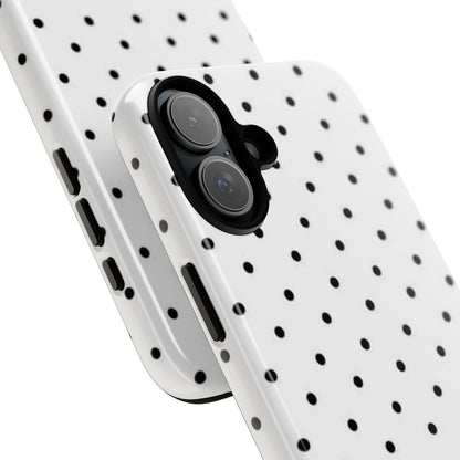 White Polka Dot iPhone Case