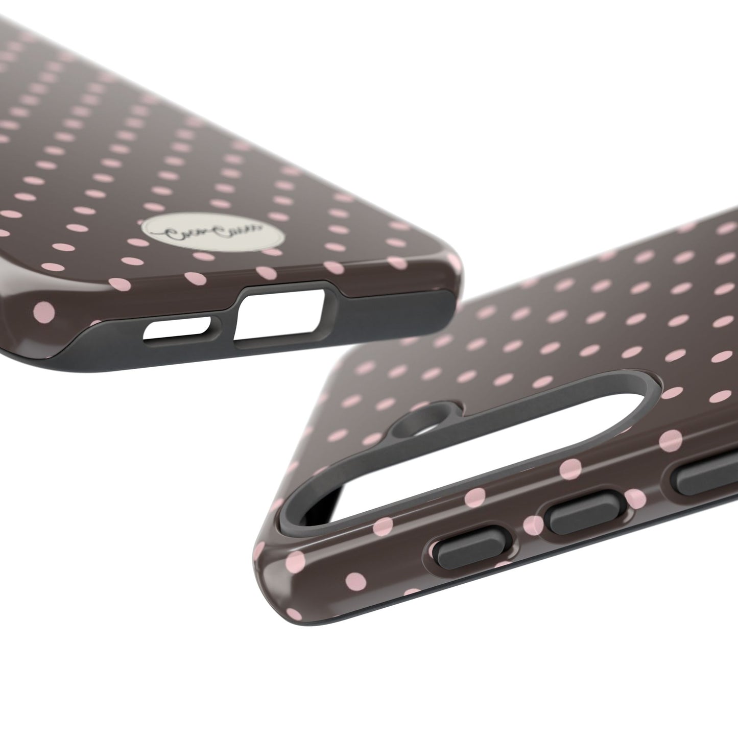 Brown Polka Dot Samsung Case