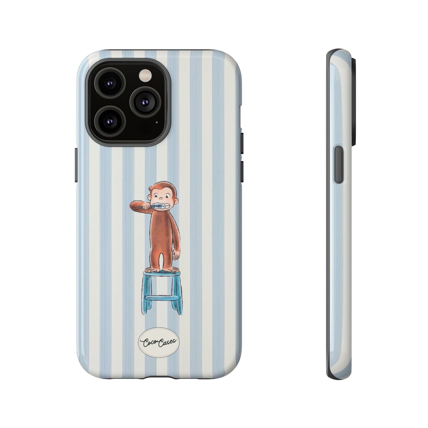 Striped Monkey iPhone Case