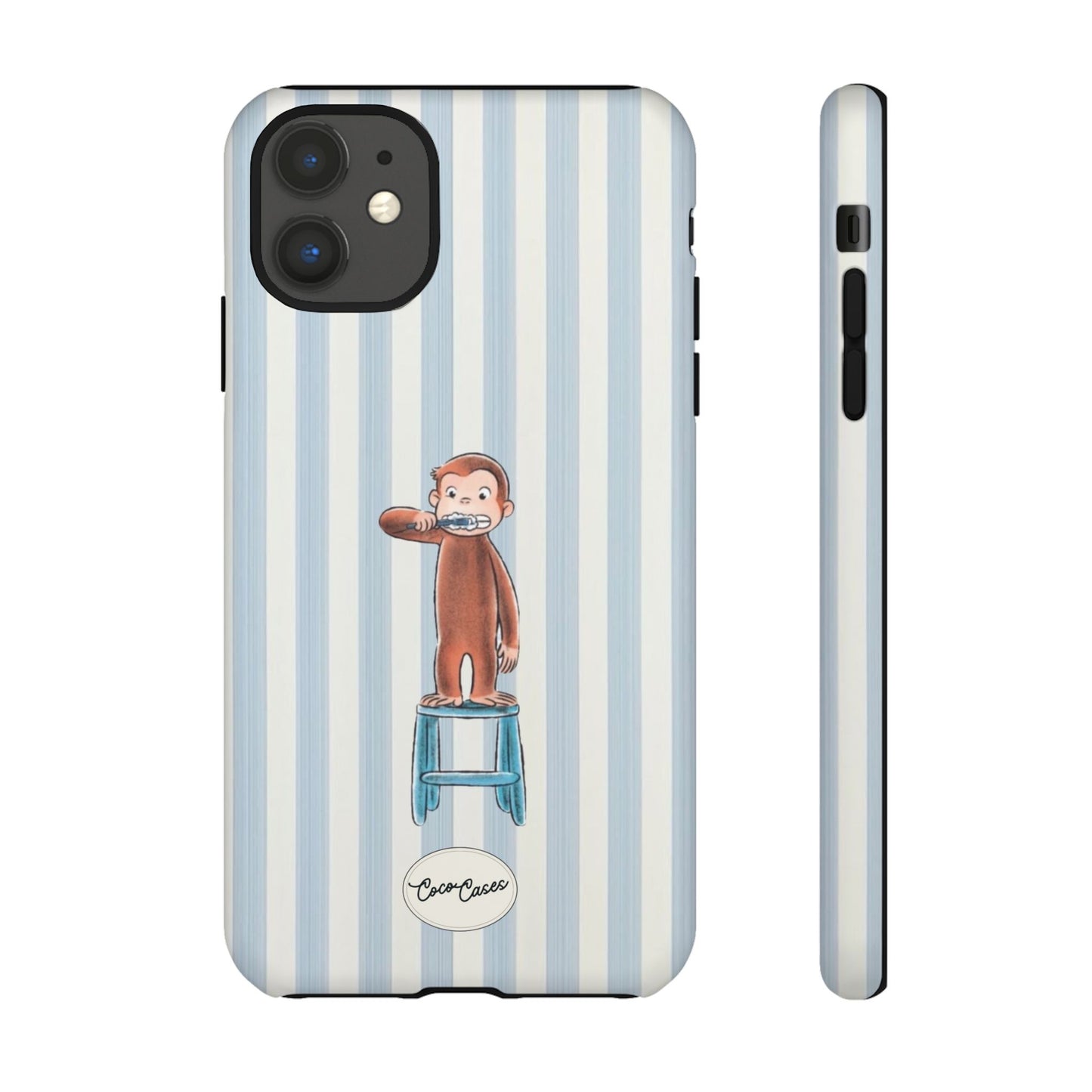 Striped Monkey iPhone Case
